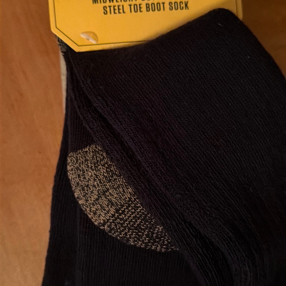 Carhartt Black Midweight Steel Toe Socks - Picture 5 of 6